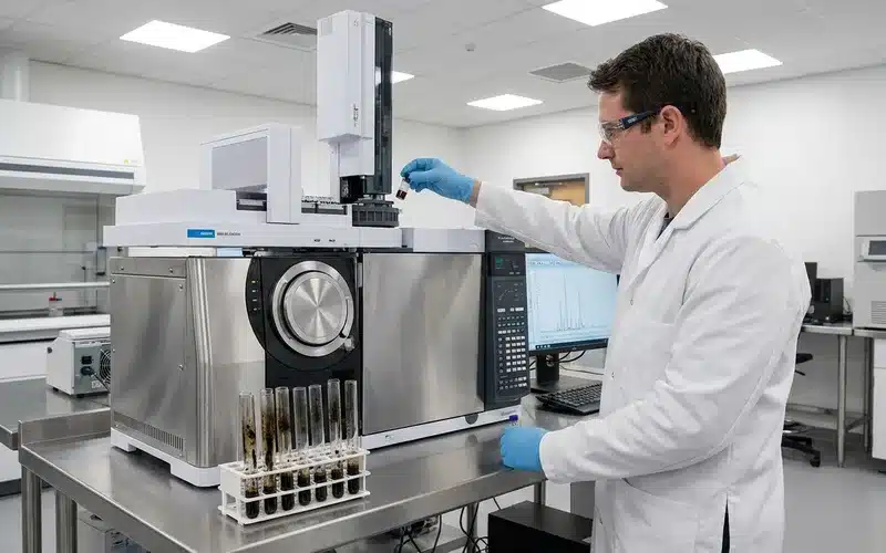 Analyse en laboratoire d echantillons de debris d incendie