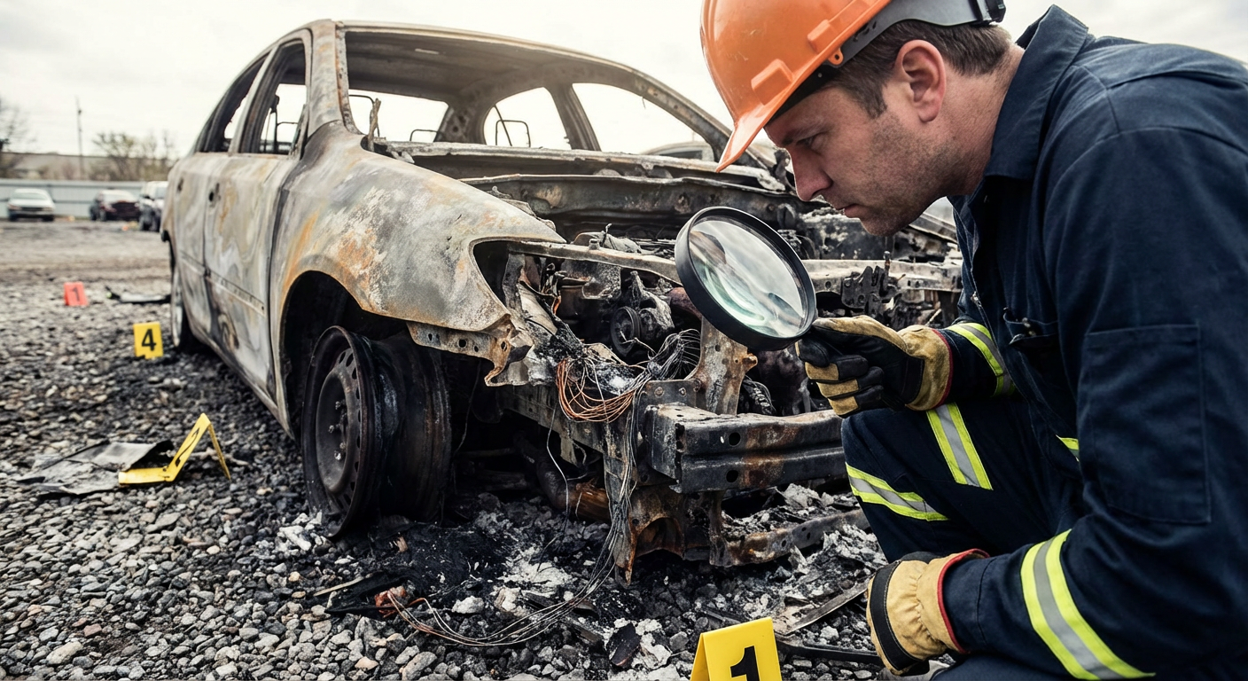Analyse forensique d'un incendie de vehicule