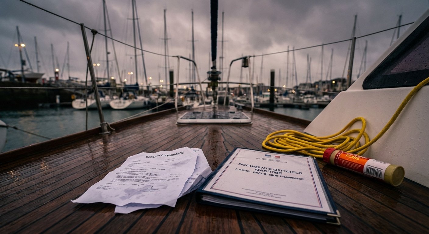 Assurance bateau obligatoire - documents et reglementation maritime sur pont