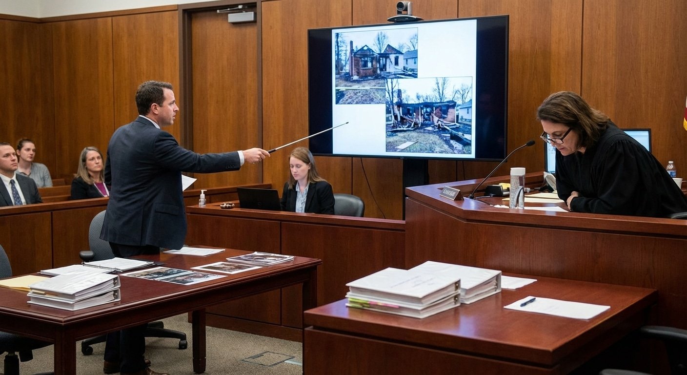 Audience tribunal litige assurance incendie