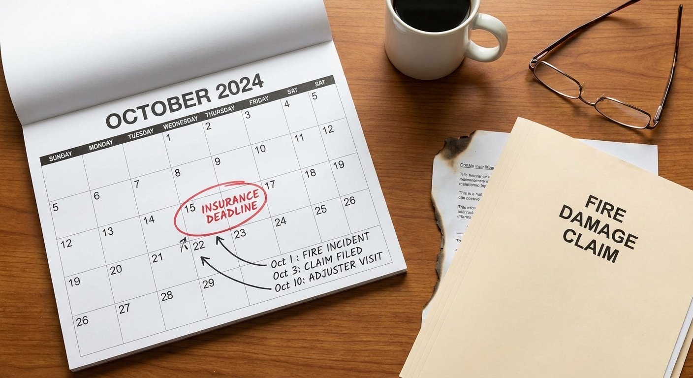 Calendrier avec delai indemnisation incendie marque