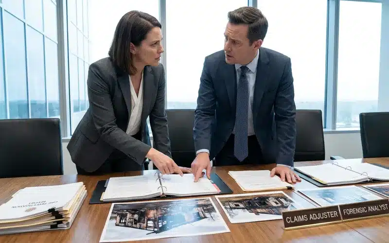 Discussion entre expert d'assure et expert d'assurance sur un dossier