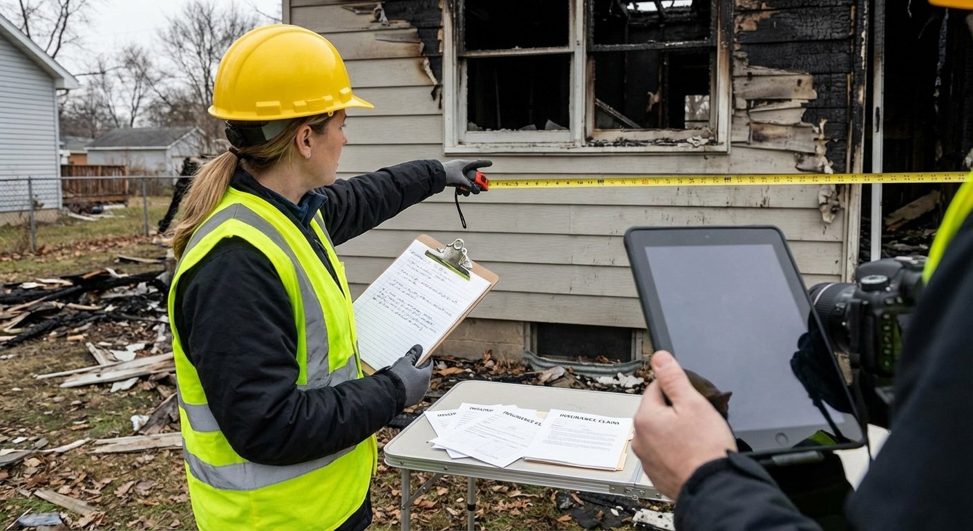Expertise suite a un incendie - evaluation des degats