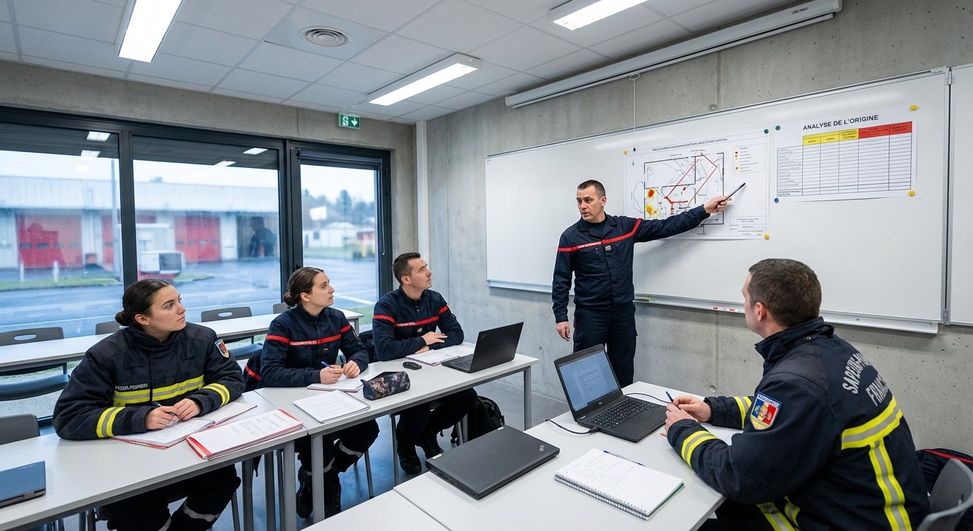 Session de formation RCCI pour sapeurs-pompiers en centre spécialisé