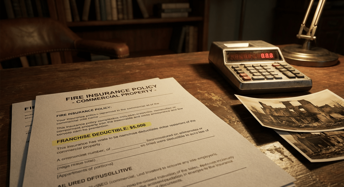Franchise assurance incendie montant reste a charge