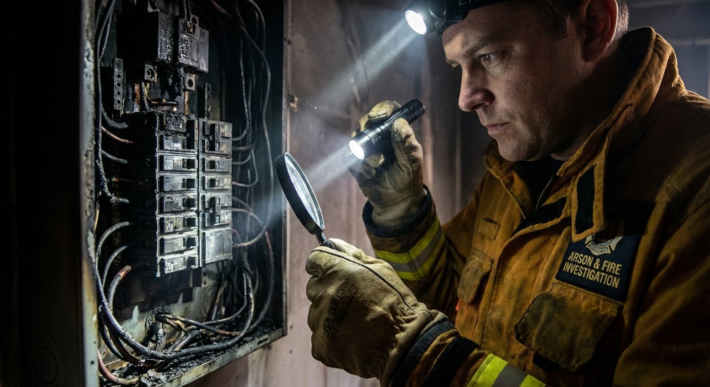 Incendie electrique - analyse expert Fire Forensic