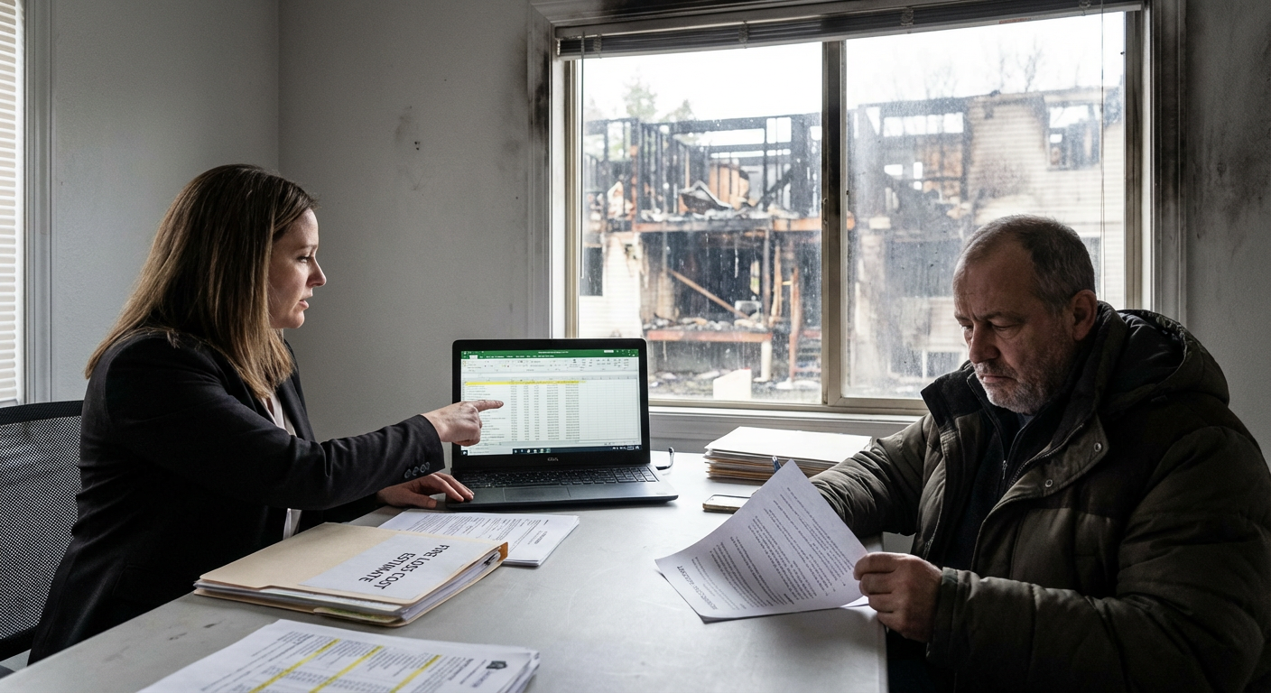 Indemnisation sinistre incendie - calcul et expertise