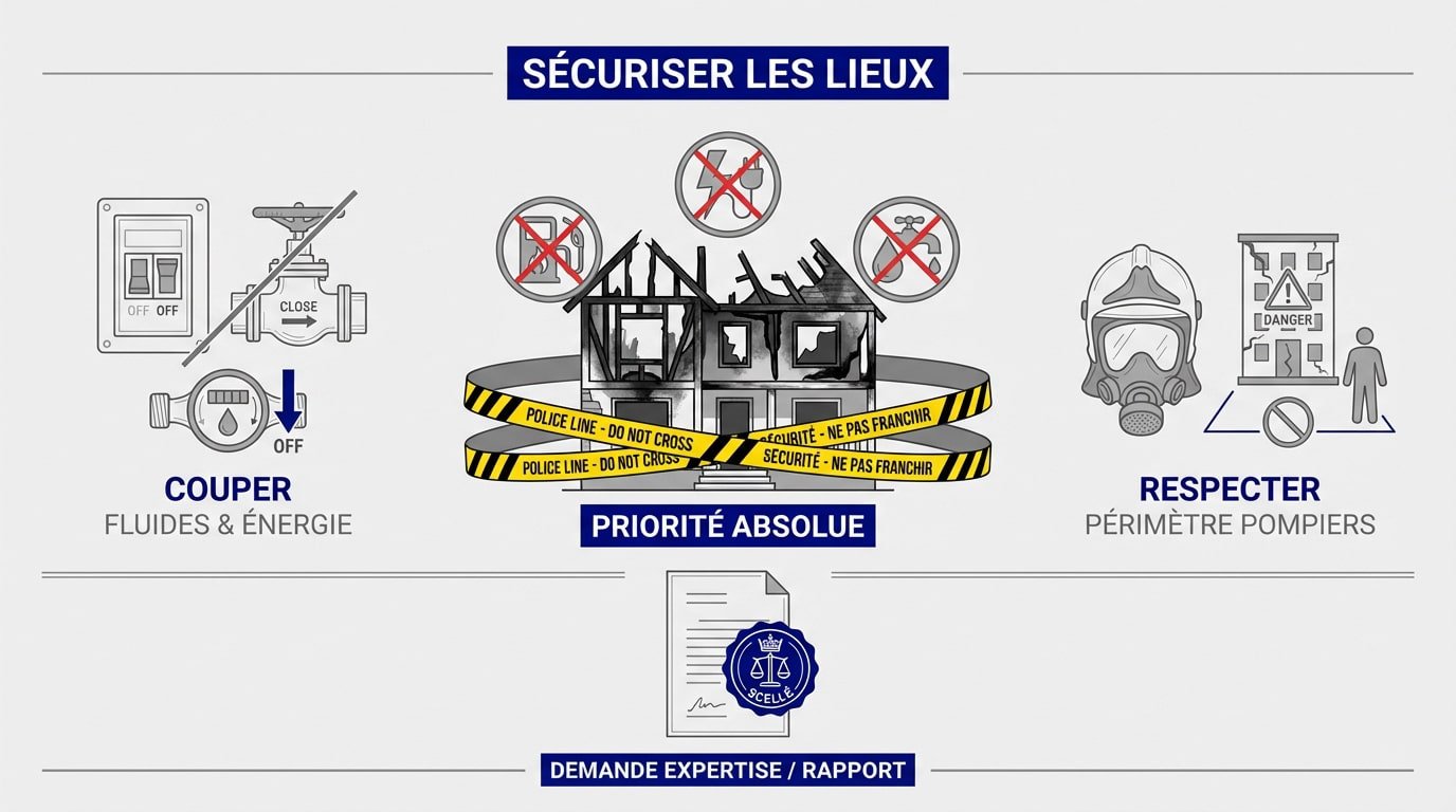 Sécurisation des réseaux après incendie