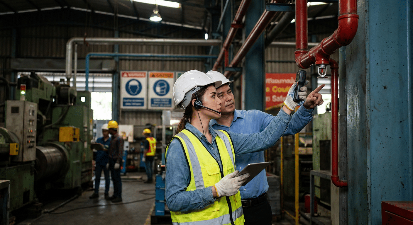 Inspection sprinkler usine prevention incendie