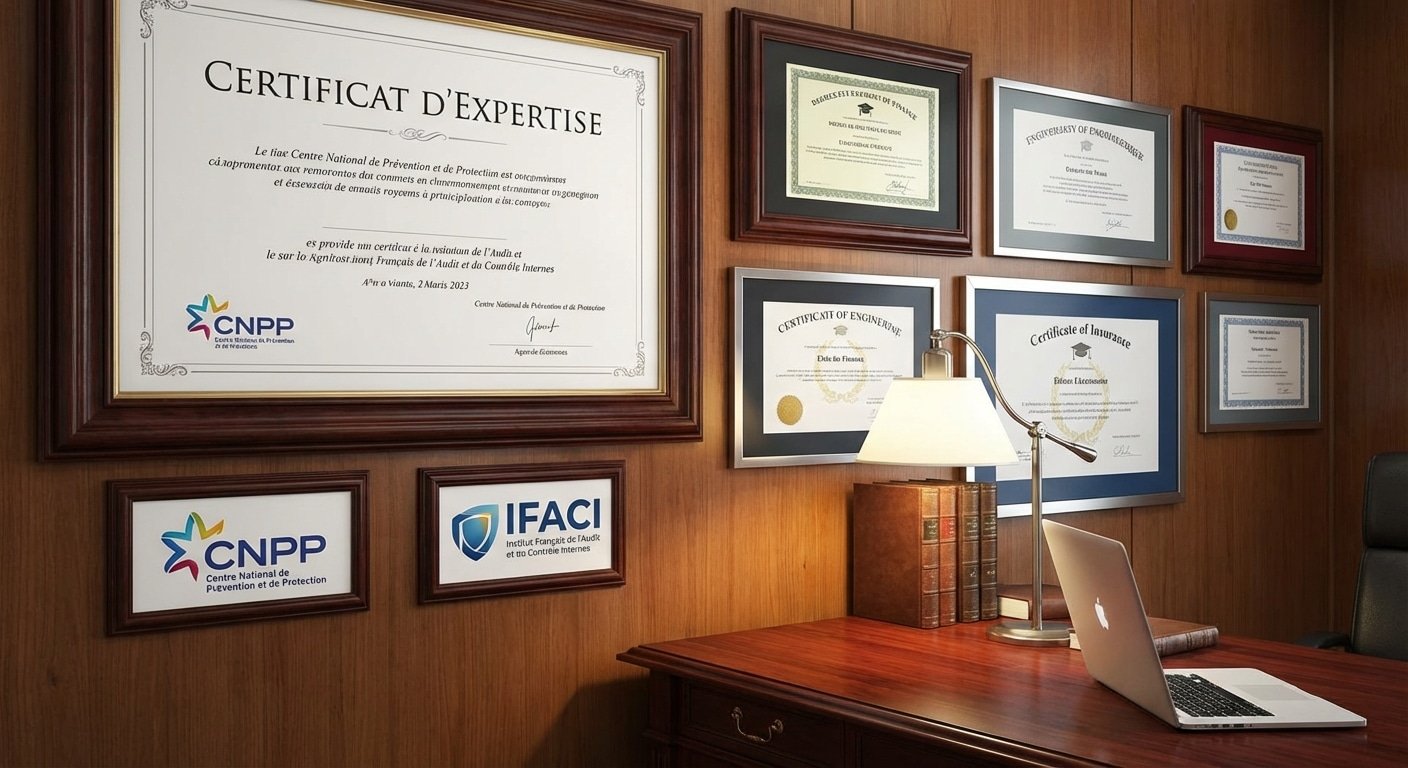 Certifications et diplomes d'un expert d'assure incendie
