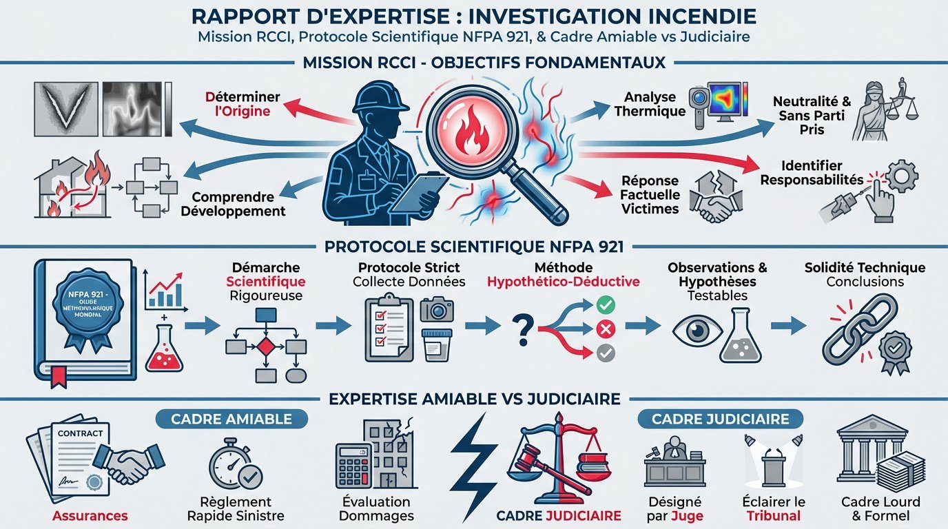 Rapport d'expertise technique et investigation de scène d'incendie