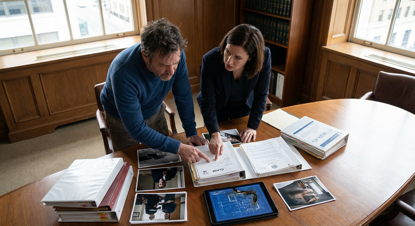 Reunion contre-expertise : expert d'assure et proprietaire