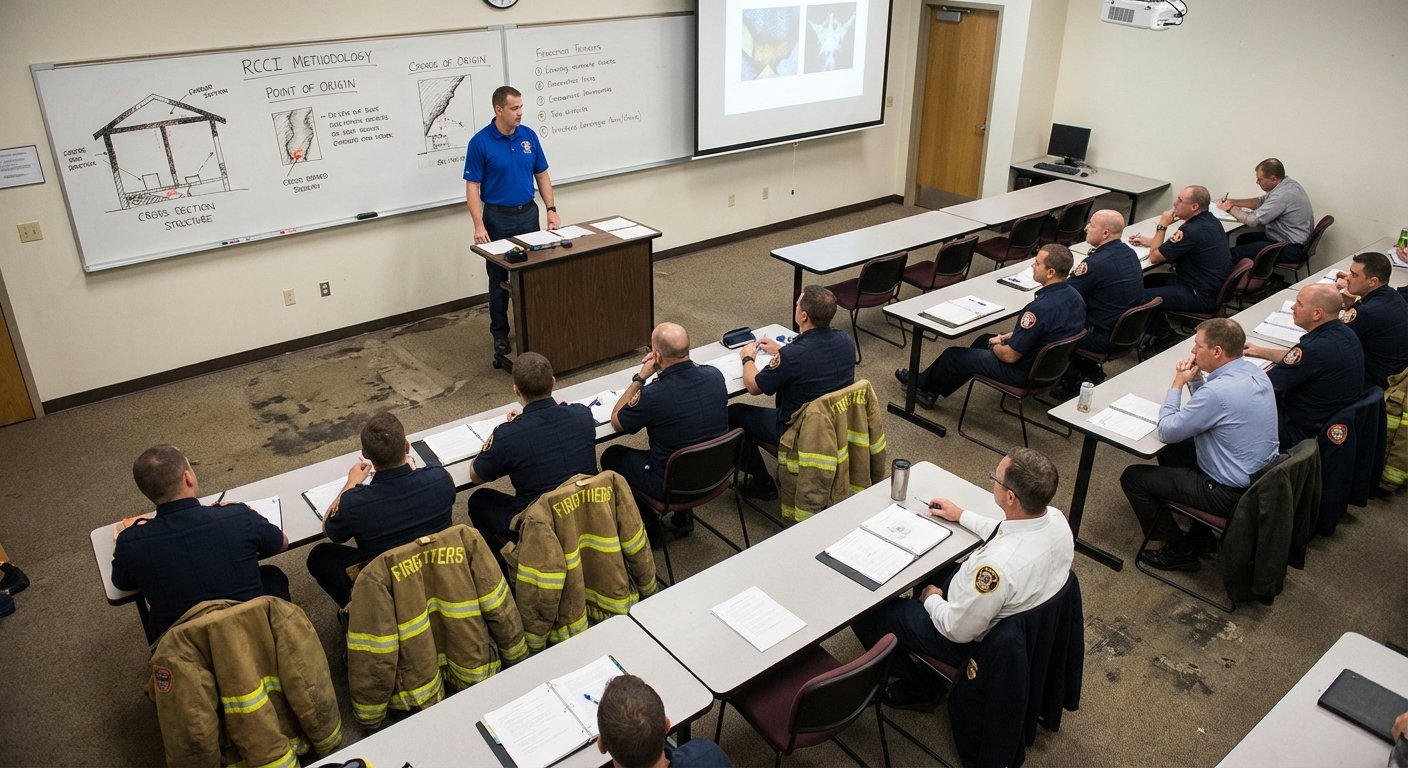 Salle de formation RCCI avec instructeur et stagiaires