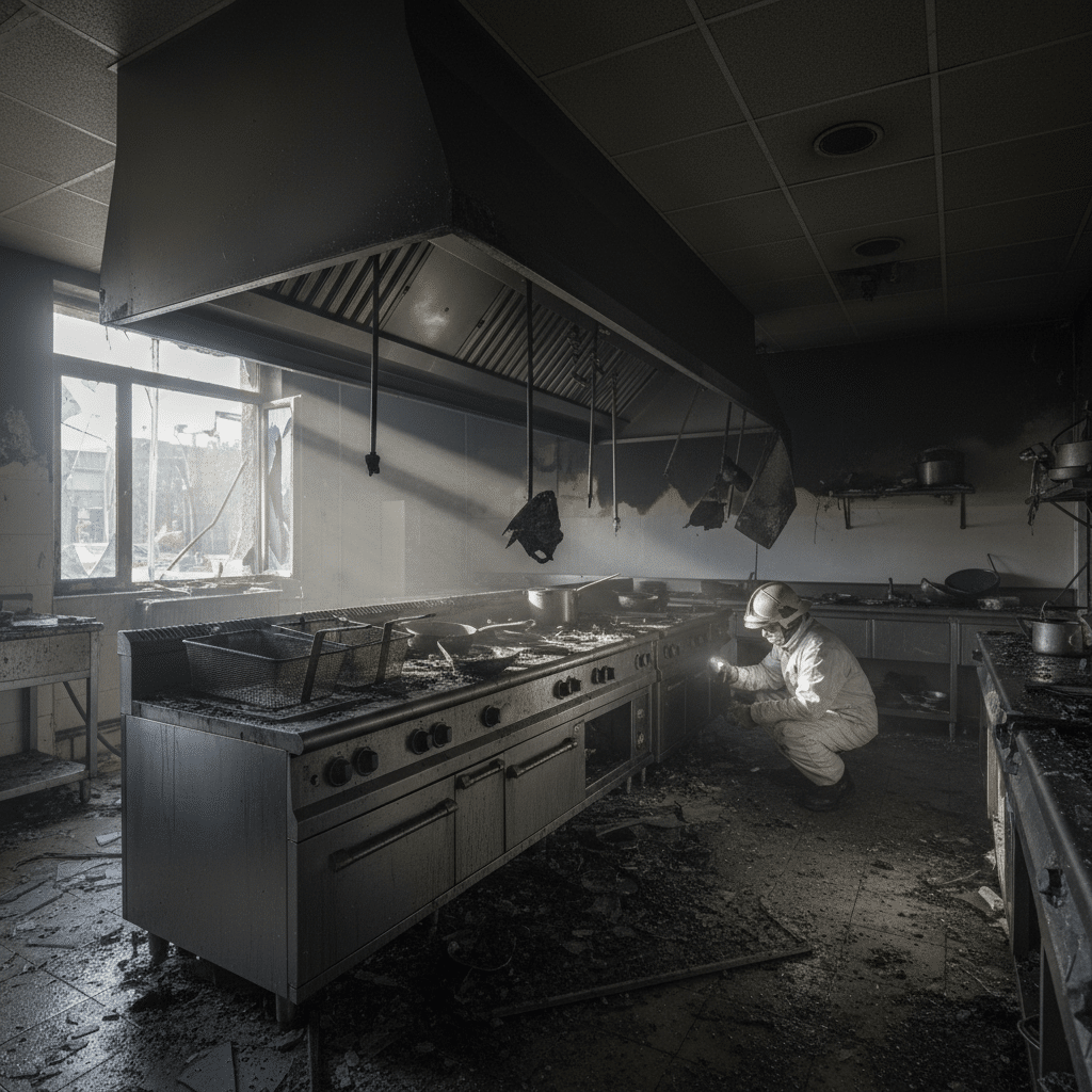 Incendie en cuisine de restaurant : causes, prévention et expertise