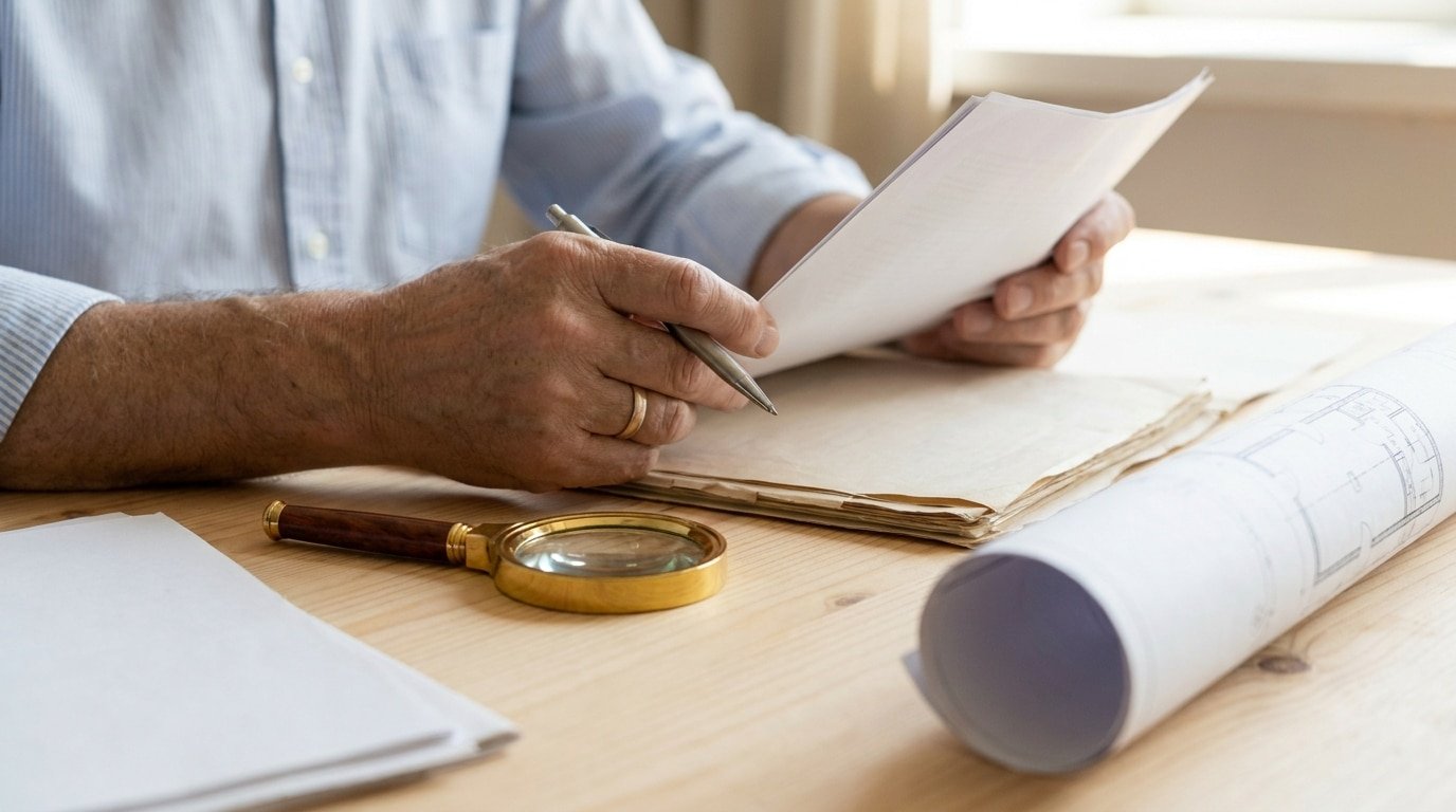 Expert tiers neutre analysant les rapports d'expertise contradictoires d'un dossier incendie